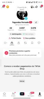 CONTA COM TIKTOK SHOP ATIVO + 2K DE SEGUIDORES PRONTO PARA NO SHOP!!! ( oferta imperdível )