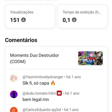 CANAL NÃO MONETIZADO 61.000 INSCRITOS PREÇO ACESSÍVEL.
