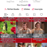 Conta TikTok de corte de novela.