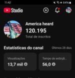 Vendo Canal com mais de 120 mil inscritos reais e 100 milhões de visualizações.