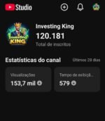 Vendo canal de finanças com 121 mil inscritos barato porquê quero vender logo.