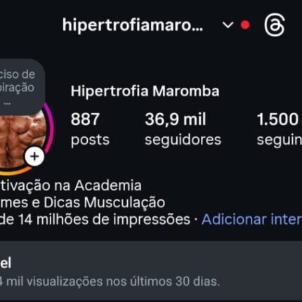 Conta Instagram Nicho Musculação / Academia 36 Mil Seguidores Monetização Liberada