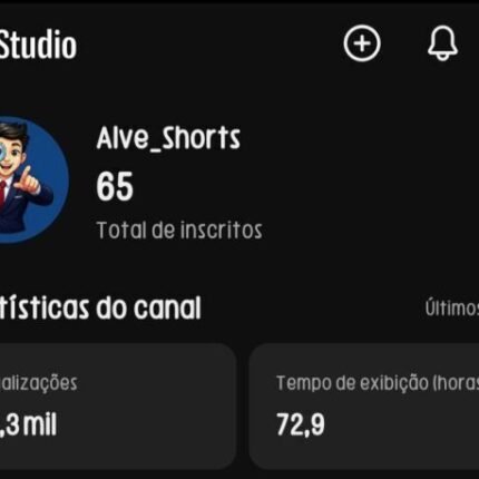 Canal de shorts novo