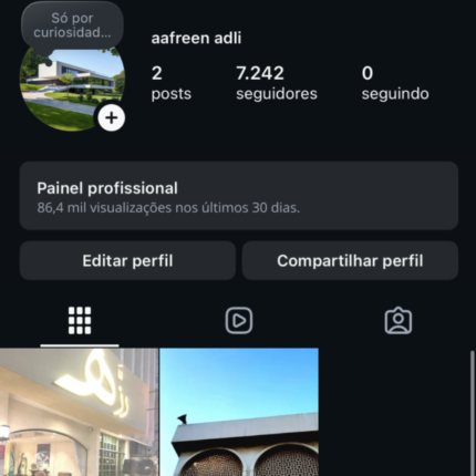 Conta Instagram +7.000 engajada