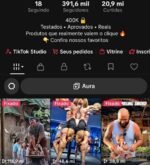 PRA VENDER LOGO!! Conta TikTok 391k Monetizada Tiktok shop liberado, Perfil monetizado