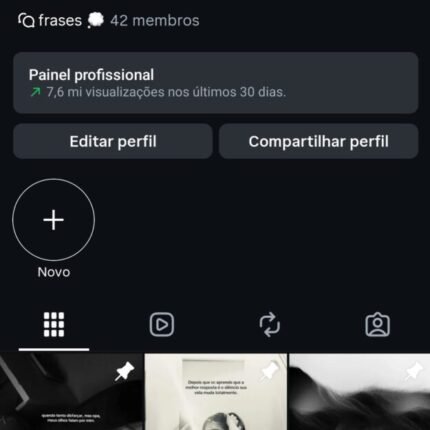 perfil de frases com 38 mil seguidores brasileiros reais e orgânicos, perfil crescendo com conteúdos!