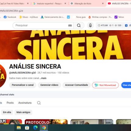Vendo canVendo canal do Youtube com 28,7 mil inscritos e 150 vídeos com 5.131.654 visualizações canal antigoal