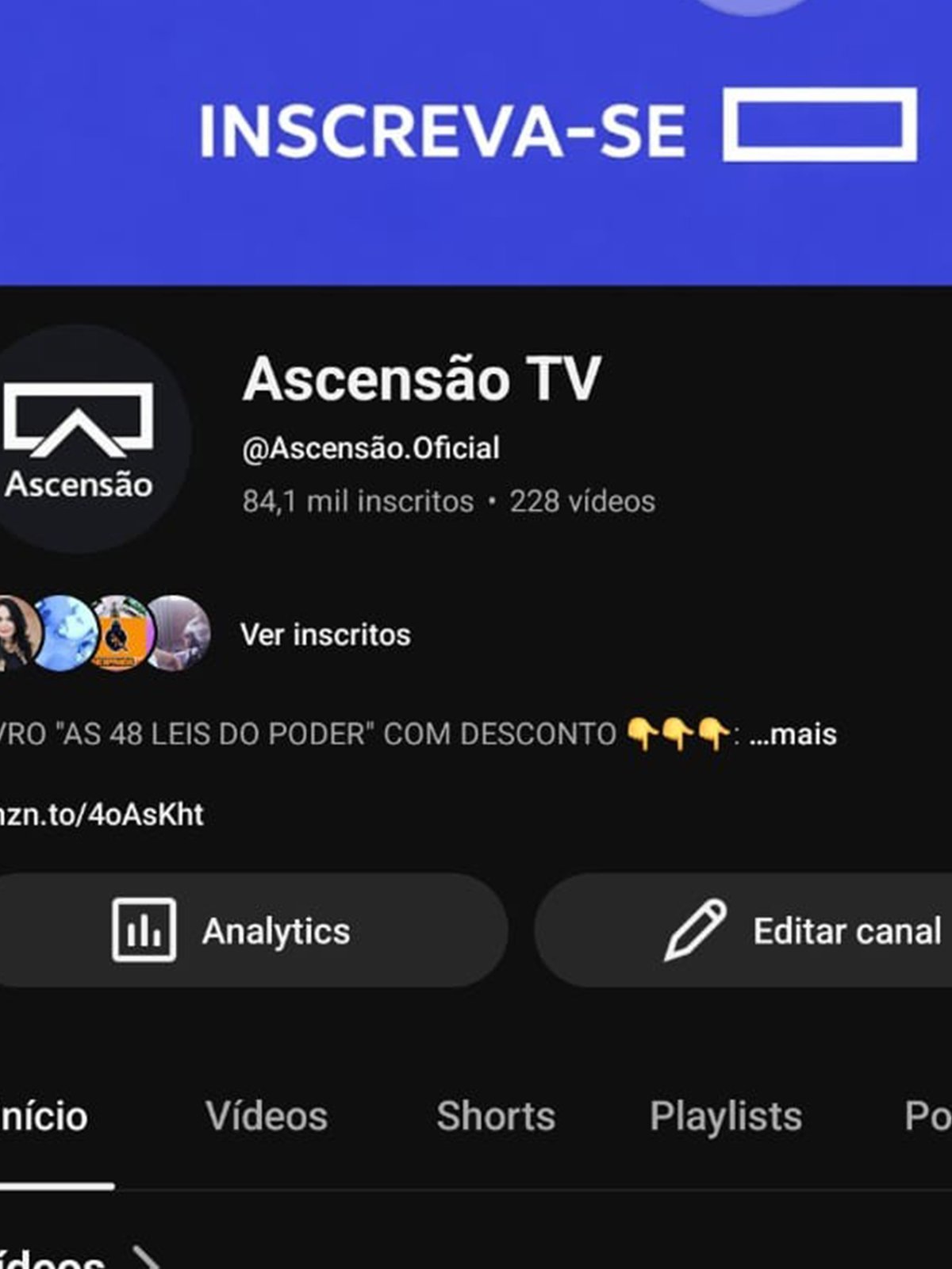 2 Canal Dark de Vídeos longos e shorts 80 mil inscritos - Imagem 1