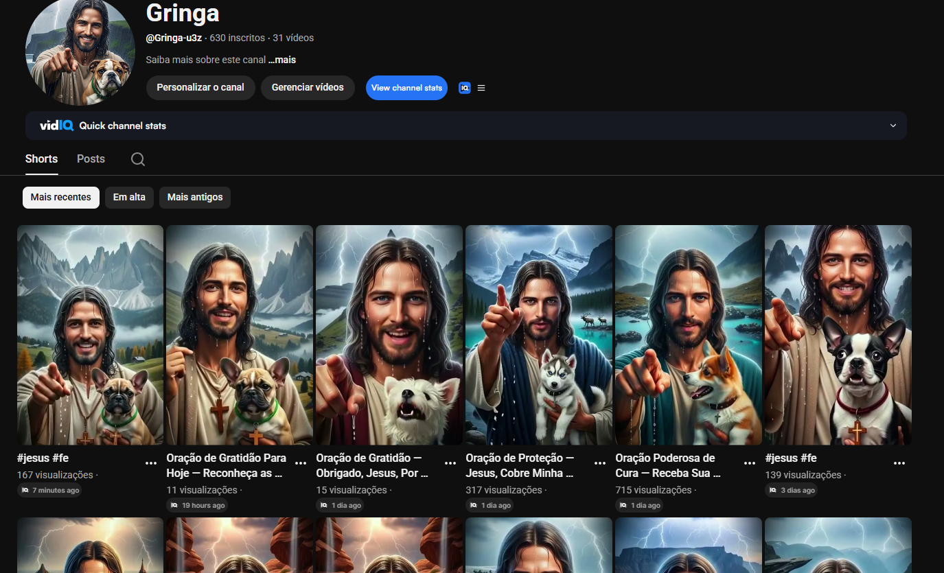 3 CANAL DARK DO YOUTUBE 630 INSCRITOS (SHORTS) - Sem restrição - Imagem 1