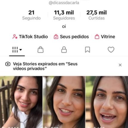 CONTA DO TIKTOK MONETIZADA +11,3K SEGUIDORES (ENGAJAMENTO REAL)