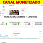 CANAL YOUTUBE MONETIZADO | 4.6K SUBS | + 414K VIEWS | NICHO HISTÓRIAS (ESPANHOL) | ALTAMENTE ENGAJAVEL