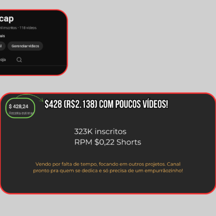 🚨 CANAL MONETIZADO 323K 🚨