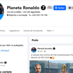 200k já monetizado” Pagina Facebook Nicho Futebol