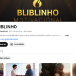 Canal no YouTube (BLIBLINHO) +3K de Inscritos