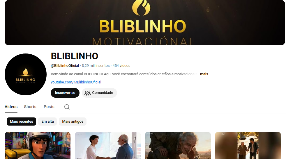 Captura de tela 2026-04-10 092122 Canal no YouTube (BLIBLINHO) +3K de Inscritos - Imagem 1