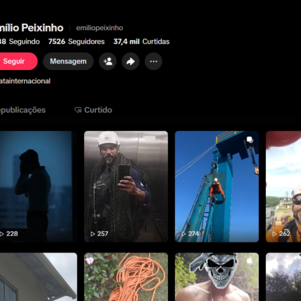 Conta tiktok 7500 inscritos