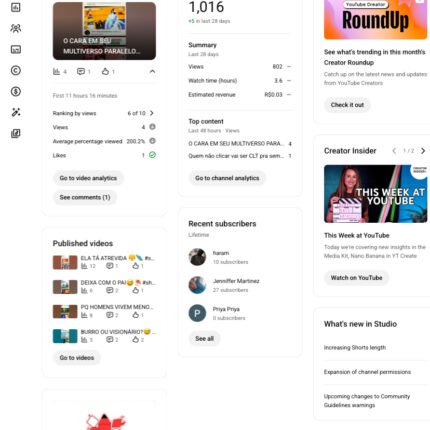 👉CANAL MONETIZADO | 1K SUBS🔥 87K VIEWS | OPORTUNIDADE ESCALÁVEL💵🔥