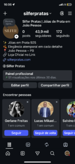 CONTA RARA DE INSTAGRAM COM A OPÇÃO "ADICIONAR PRODUTO" LIBERADA! 43.9K DE SEGUIDORES REAIS BR