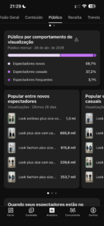 Canal monetizado público feminino | Média de R$ 2.500 receita/mês | +187M de views | 217Mil inscritos | Monetizado e Verificado | 100% orgânico - Imagem 2