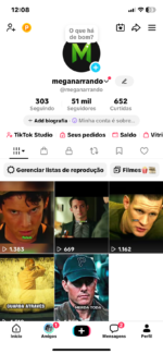 CONTA TIKTOK COM 51K DE SEGUIDORES - MONETIZADO FILMES