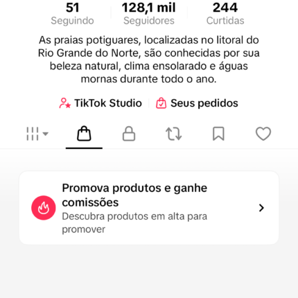 Tiktok Praias Potiguar com 128 Mil Seguidores