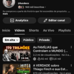 Canal Youtube 160 MIl Inscritos webdocs com vídeos virais consolidado no nicho de curiosidades, investigação e temas polêmicos