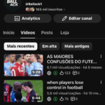 Ballack Canal Youtube de Futebol Monetizado e Verificado com 165 Mil Inscritos