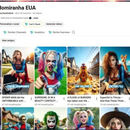 Canal com 36 mil inscritos