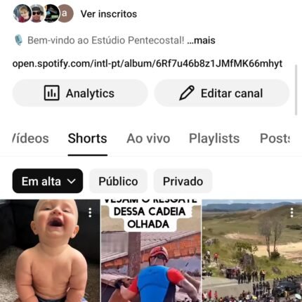 CANAL YOUTUBE À VENDA – ALTO ENGAJAMENTO + VÍDEOS VIRAIS (ATÉ 13 MILHÕES DE VIEWS)