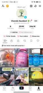 Conta tiktok BR para shop