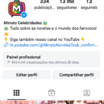 INSTAGRAM 13K Seguidores | Minuto Celebridades | +400 MIL Views em 30 Dias 💥