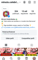 INSTAGRAM 13K Seguidores | Minuto Celebridades | +400 MIL Views em 30 Dias 💥
