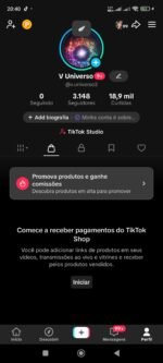 CONTA TIKTOK | 3,1K SEG👥| 18,9K CURT❤️| SHOP ATIVO 🛍️| UNIVERSO & CURIOSIDADES | PERFIL ENGAJADO 235K (28d) 📈 - Imagem 2