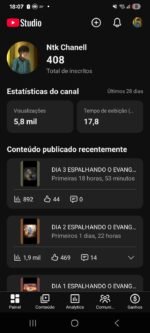 CONTA DARL RELIGIOSA COM 400 INSCRITOS MUITO BEM ENGAJADA