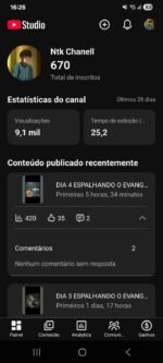 CONTA DARL RELIGIOSA COM 650+ INSCRITOS MUITO BEM ENGAJADA