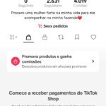 CONTA DO TIKTOK COM SHOP ATIVO +2,6K SEGUIDORES (ENGAJAMENTO REAL)