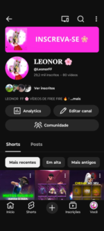 CANAL DE YOUTUBE 29K DE INSCRITOS , MAIS DE 500k de visualizações E CRESCENDO MUITO RÁPIDO!!!