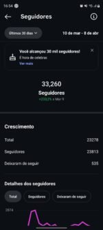 Conta Instagram com 33k de seguidores 100% orgânicos e autênticos - Imagem 2