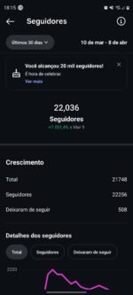 Página com 22k de seguidores 100% orgânicos e autênticos - Imagem 3