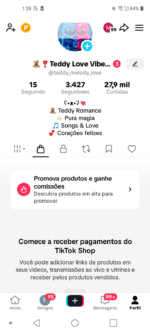 Vendo conta do tiktok,ativo para tiktok shop, com total de 3 mil seguidores, visualizações maravilhosas...aproveite - Imagem 2