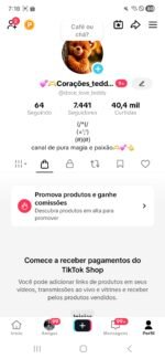 CONTA TIKTOK COM TOTAL DE 7,441 K+ SEG👥 40,4K CURT❤️ | - Imagem 3