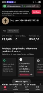 CONTA COM TIKTOK SHOP ATIVO + 2.1K DE SEGUIDORES PRONTA PARA VENDER NO SHOP!!!! CONTA ENGAJADA (oferta Imperdivel) - Imagem 2