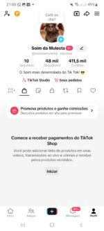 NOVA, BOA E BARATA! TIK TOK 48K MONETIZADO + SHOP SEM DOC - Imagem 2