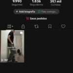 Conta tiktok com 1.836 seguidores