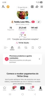 CONTA TIKTOK com 21,5 mil SEG👥 | e 141 milCURT❤️ | NICHO TEDDY ,tiktok shop ativo 🧸 | SHOP ATIVA  💰Conta Monetizada - Imagem 2