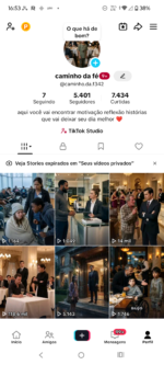 Tik tok com 5k de seguidores