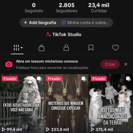 CONTA TIKTOK + DE 2.800 DE SEGUIDORES MUITO ENGAJADA (TIKTOK SHOP ATIVO SEM DOC) VENDER LOGO