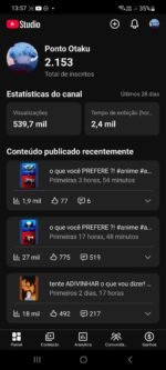 OPORTUNIDADE] Canal de Anime ⛩️ | +2.100 Subs | 540K Views/Mês 🚀 | Engajamento EXPLOSIVO! - Imagem 2