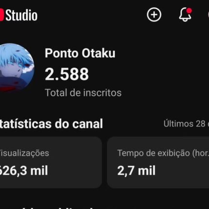 Canal Shorts Anime com mas de 2,500k de inscritos e 626k viw/28 dias!✅️🔥 (falta pouco pra monetizar)