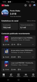 Canal YouTube Otaku Monetizável | 3.000+ Inscritos | 730 mil Views em 28 dias | Shorts Virais - Imagem 2